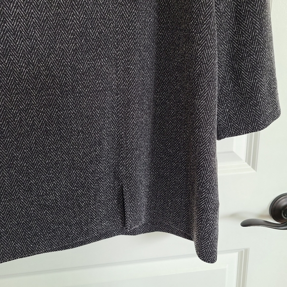 Chico's Black Tunic Blouse 3/4 Sleeve Chico's Size 4 - Women Size XXL - Picture 4 of 9